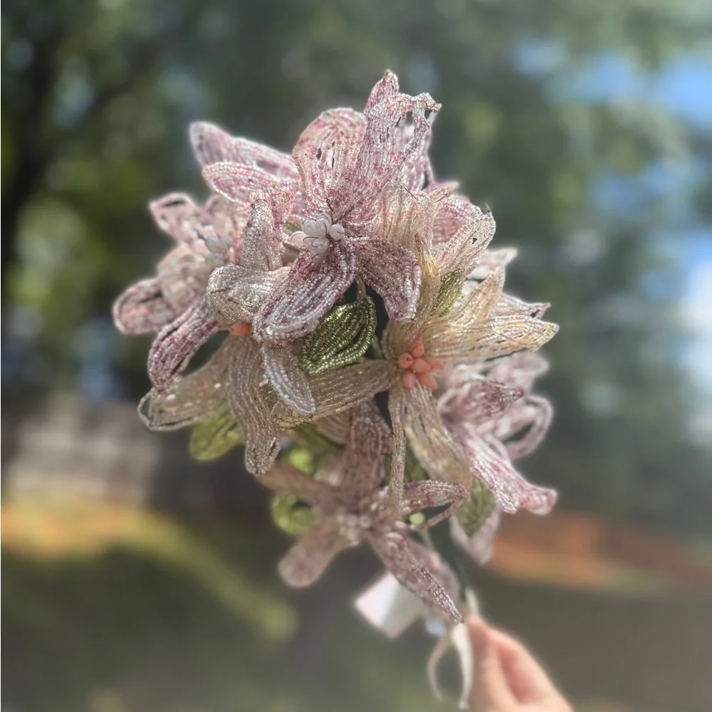 Cupcakes and Cashmere Pastel Beaded Flower Stems